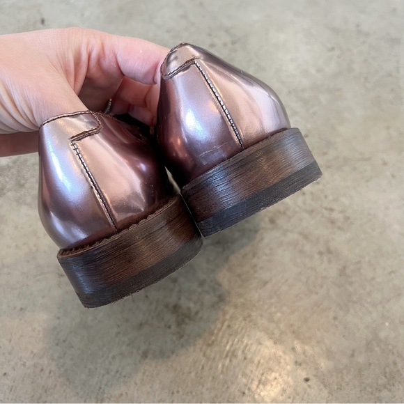 Brunello Cucinelli Metallic Patent Leather Loafers - Picture 8 of 10